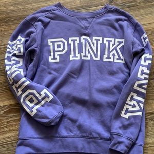 pink long sleeve sweat shirt